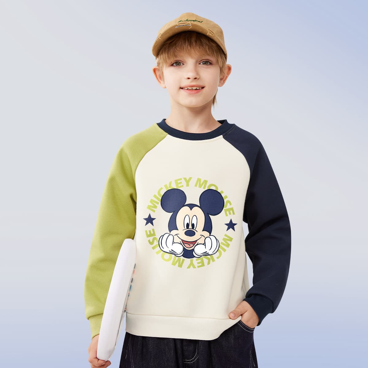 Disney Толстовка Удобное Утолщенное и с флисовой подкладкой Круглый вырез Длинные рукава - изображение 2