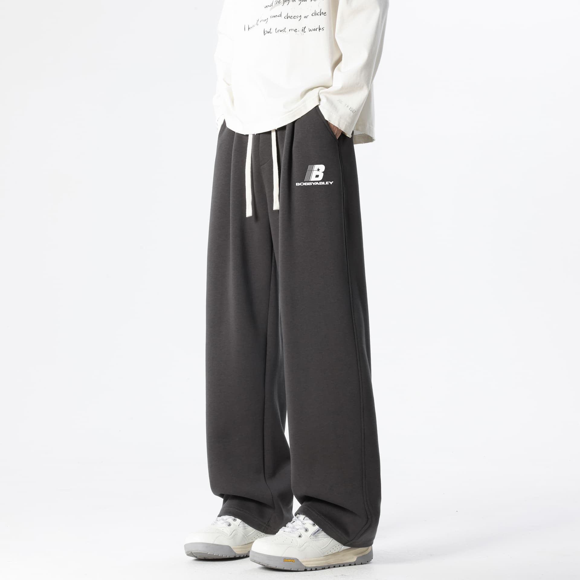 Штаны BOBBY ABLEY Трикотажная ткань Повседневные брюки Мужской - изображение 2