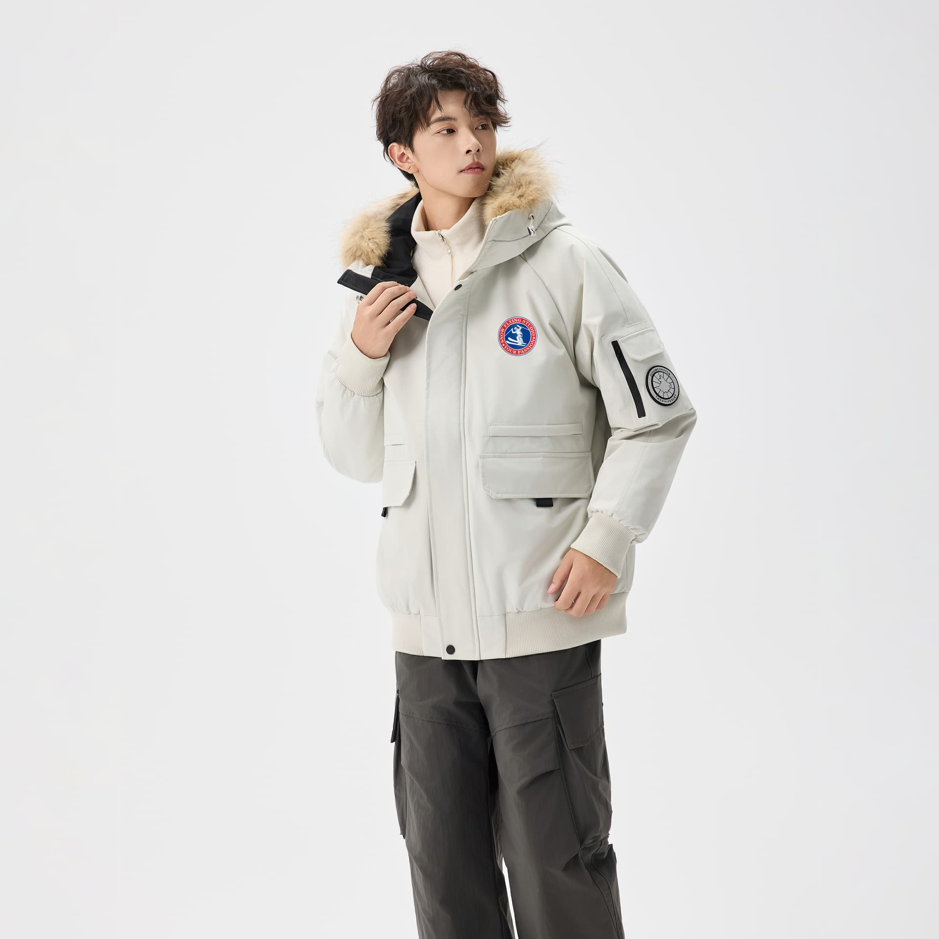 Зимняя куртка SNOW FLYING Winter Battle Collection Пуховик Мужской - изображение 3