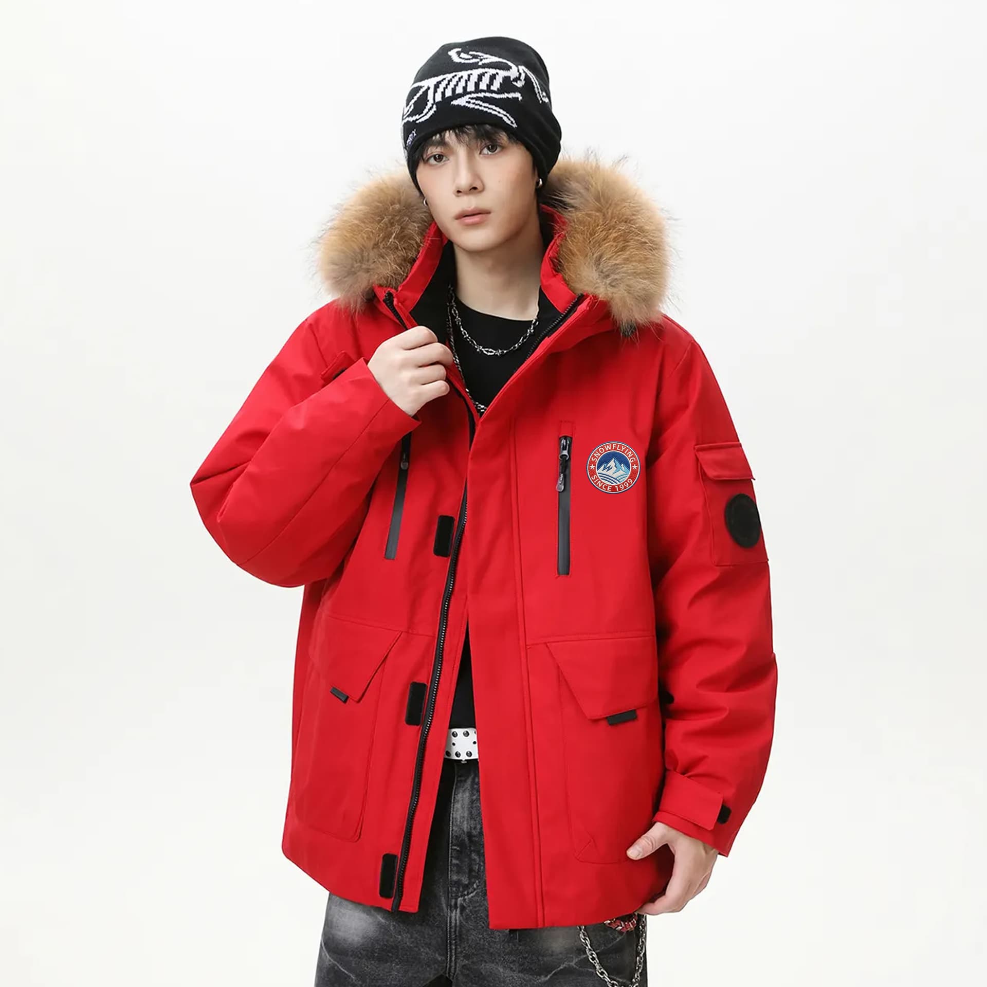 Зимняя куртка SNOW FLYING Winter Battle Collection Зимний Пуховик Мужской - изображение 3