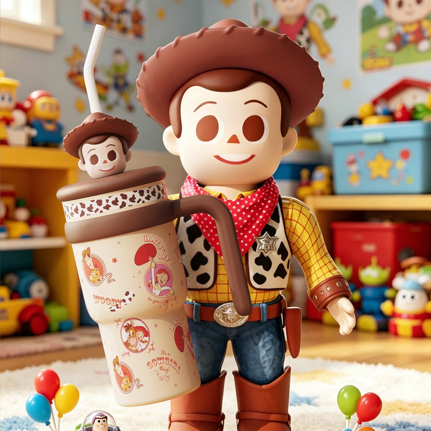 Disney Toy Story Прохладный Ледяной Король Термокружка и Термос с большим объемом 700 мл - изображение 2