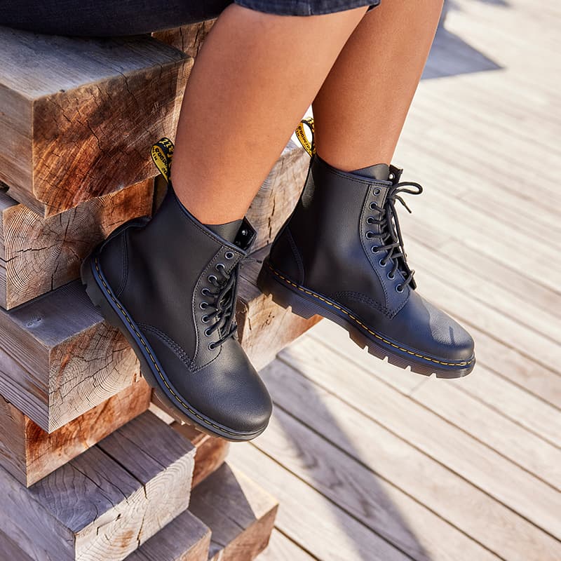 Ботинки Dr.Martens Армейские ботинки Черный Унисекс - изображение 6