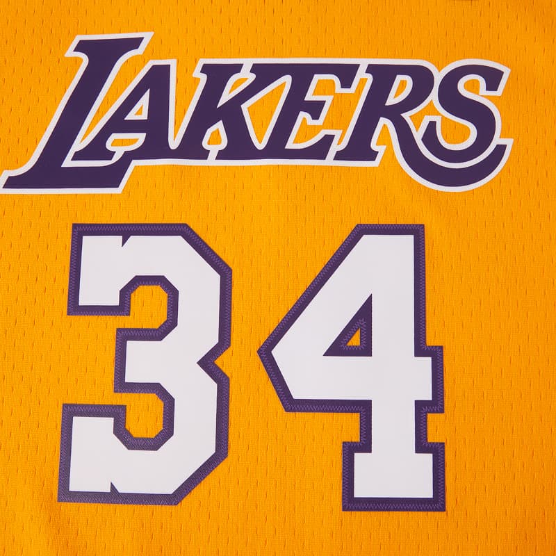 Баскетбольная майка Mitchell & Ness Shaquille O'Neal 34 Lakers Jersey - изображение 5
