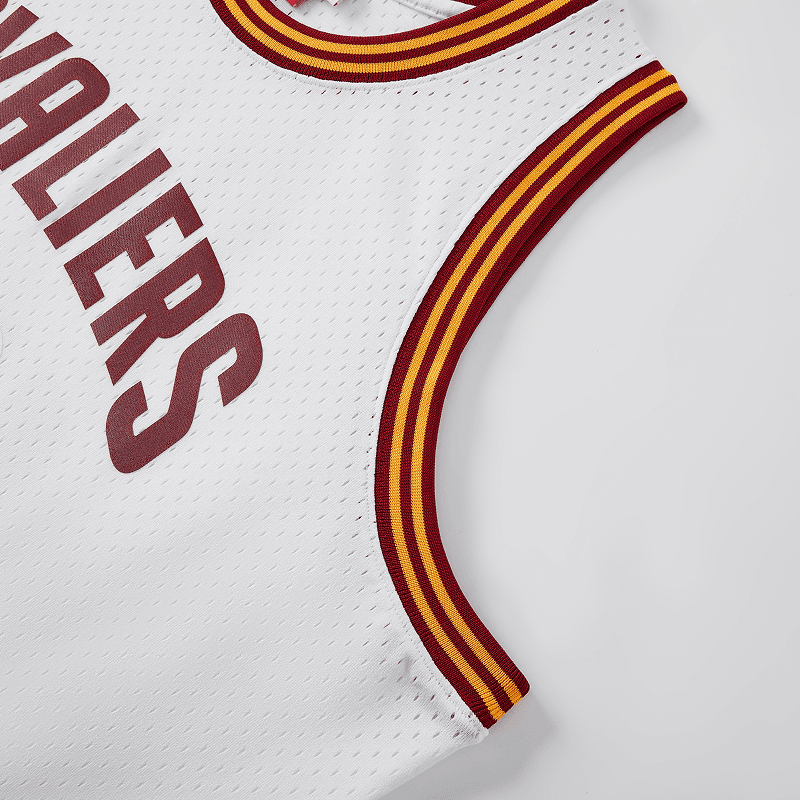 Баскетбольная майка Mitchell Ness X NBA Cleveland Knight James Баскетбольная Джерси Унисекс Белая - изображение 3
