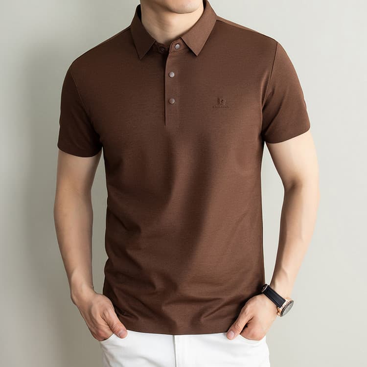 Поло PIERRE CARDIN Мужская короткая рубашка с короткими рукавами Polo - изображение 2
