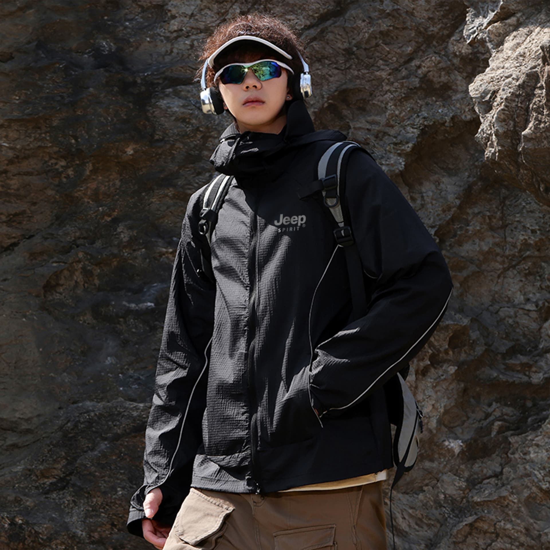 Легкая ветровка JEEP SPIRIT Одежда с защитой от солнца Унисекс - изображение 3