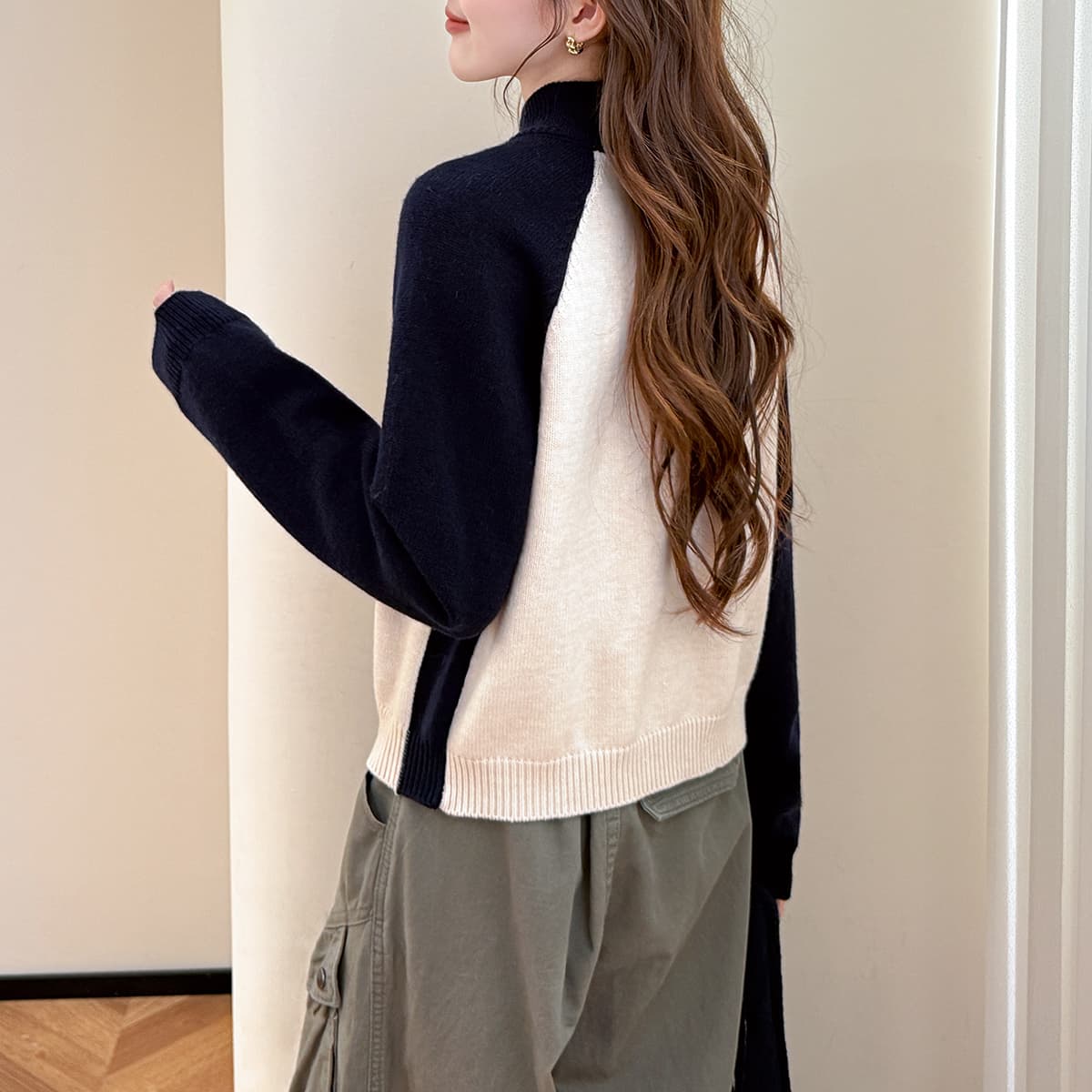 Кофта Tonlion Темно-синий женский трикотаж - изображение 3