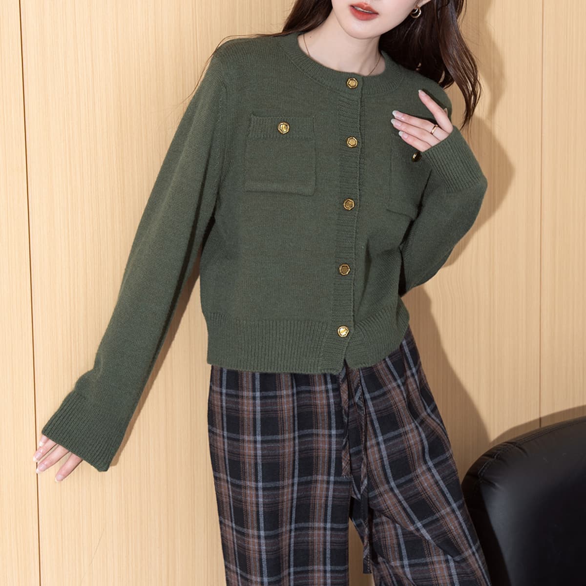 Кофта Tonlion Moss Green Женская Трикотаж - изображение 7
