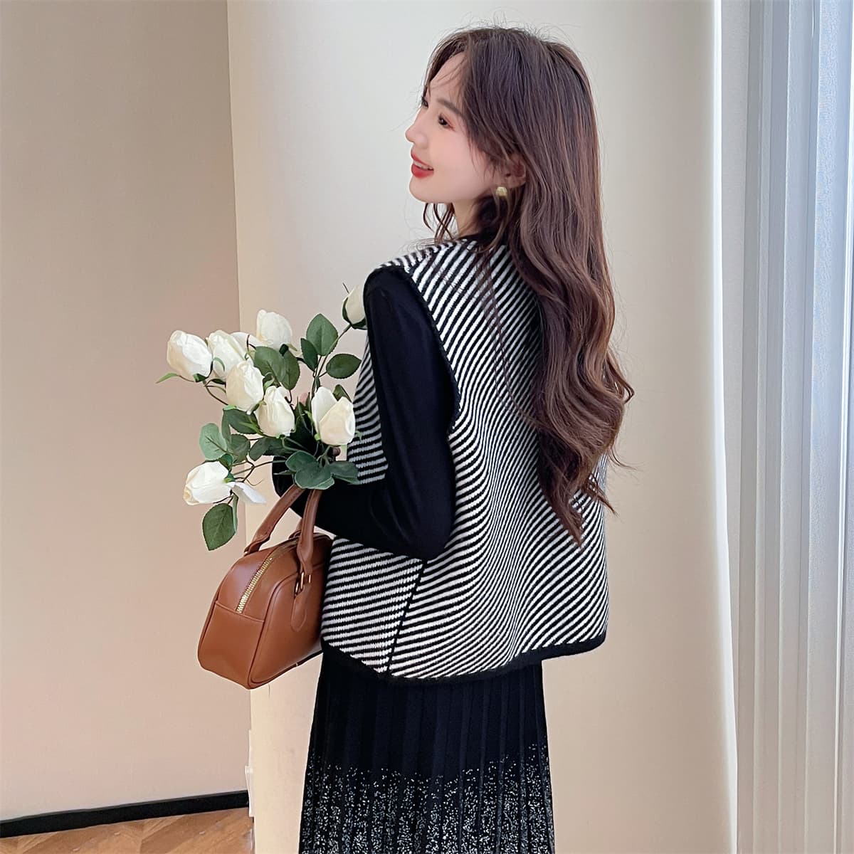 Tonlion Черные Женские Жилеты - изображение 5
