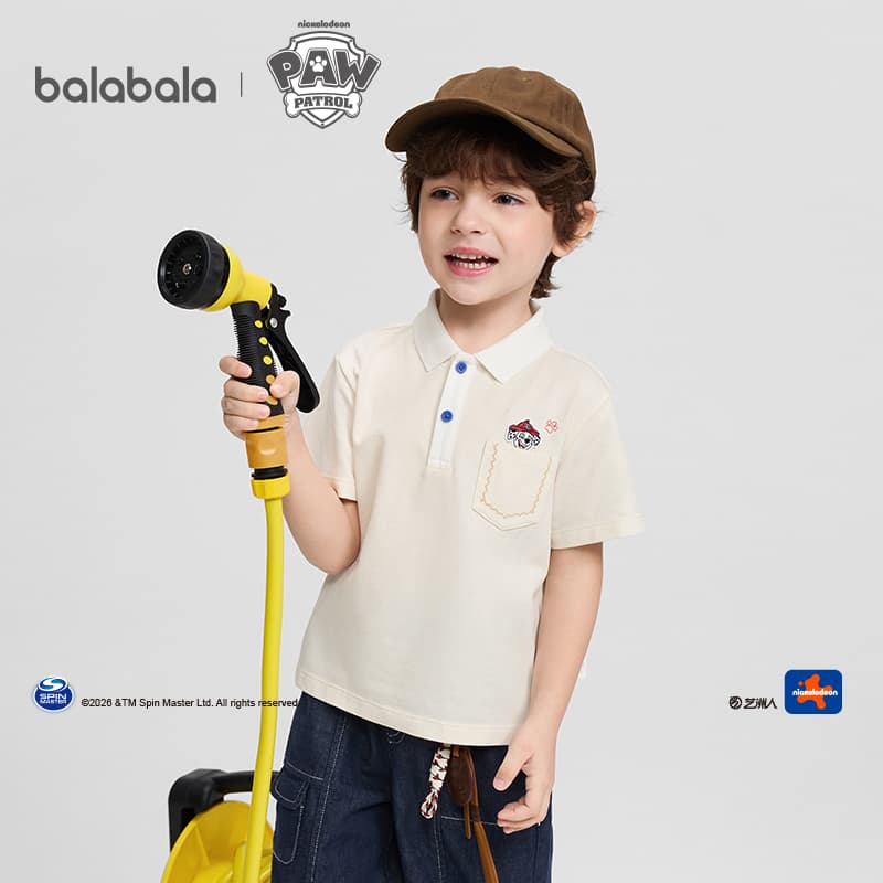 Футболка BALABALA X PAW PATROL Поло Шея T Рубашка Детская Возраст 3-7 Лет - изображение 5