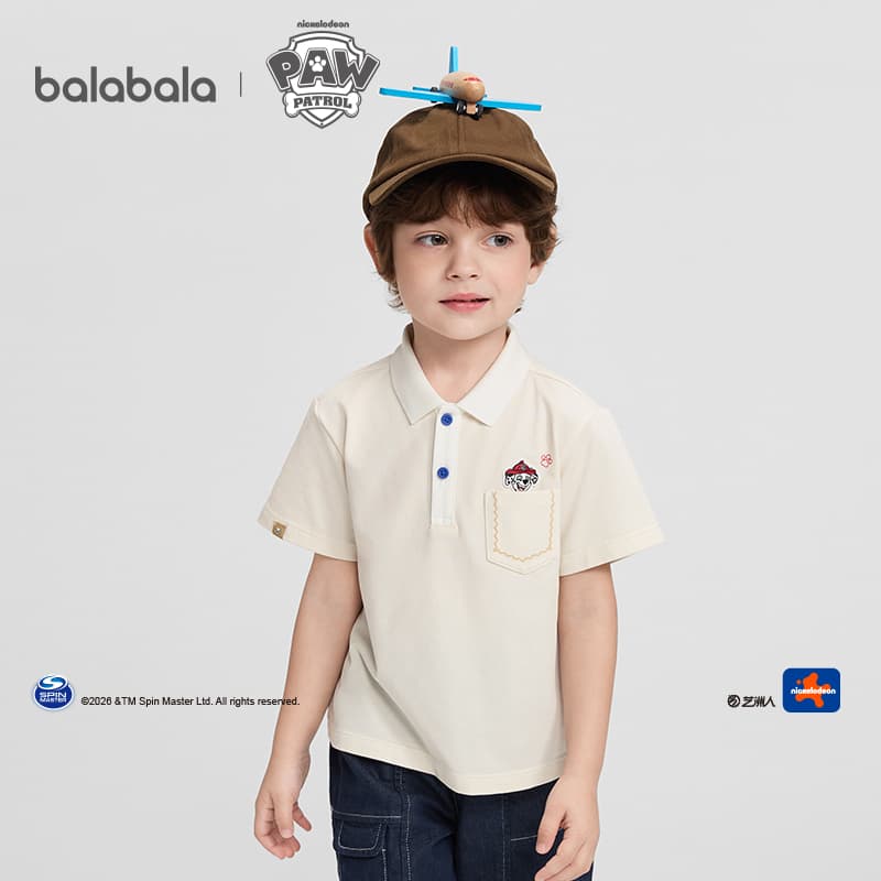 Футболка BALABALA X PAW PATROL Поло Шея T Рубашка Детская Возраст 3-7 Лет - изображение 3