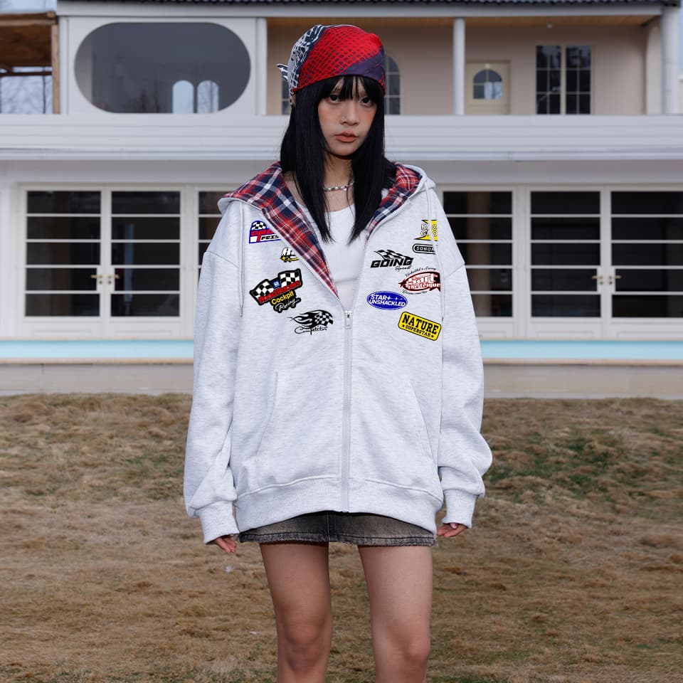 Худи Feiyue Classic Plaid Zip Hoodie - изображение 4