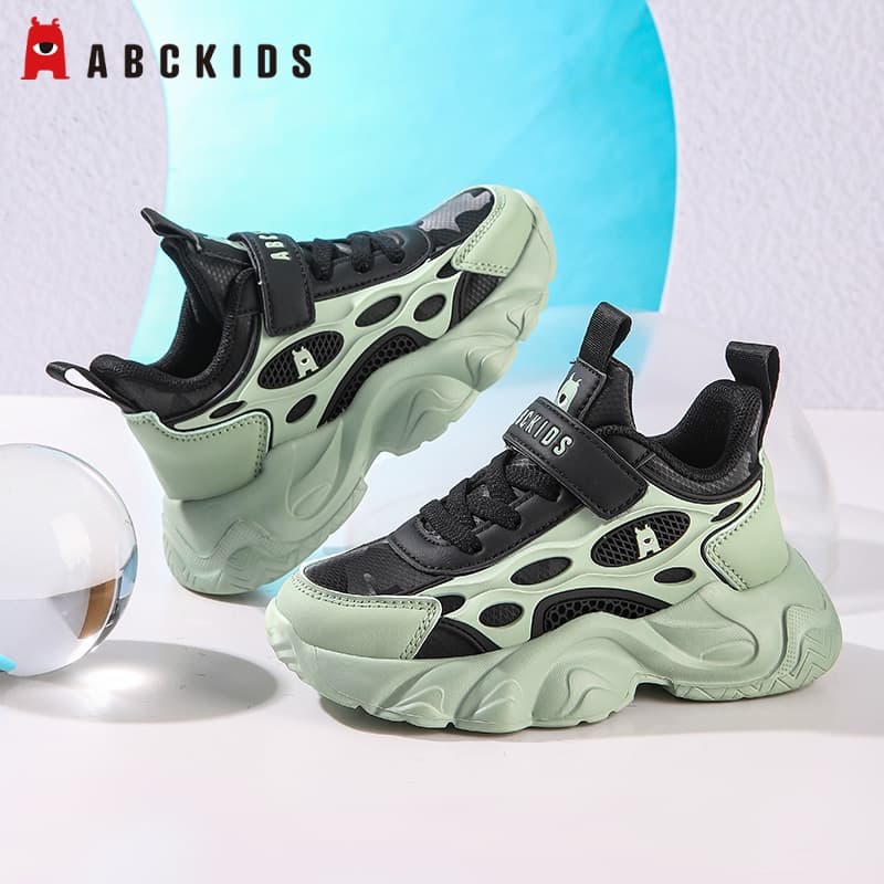 Кроссовки ABC KIDS Lifestyle Shoes Черно-зеленый Детский - изображение 5