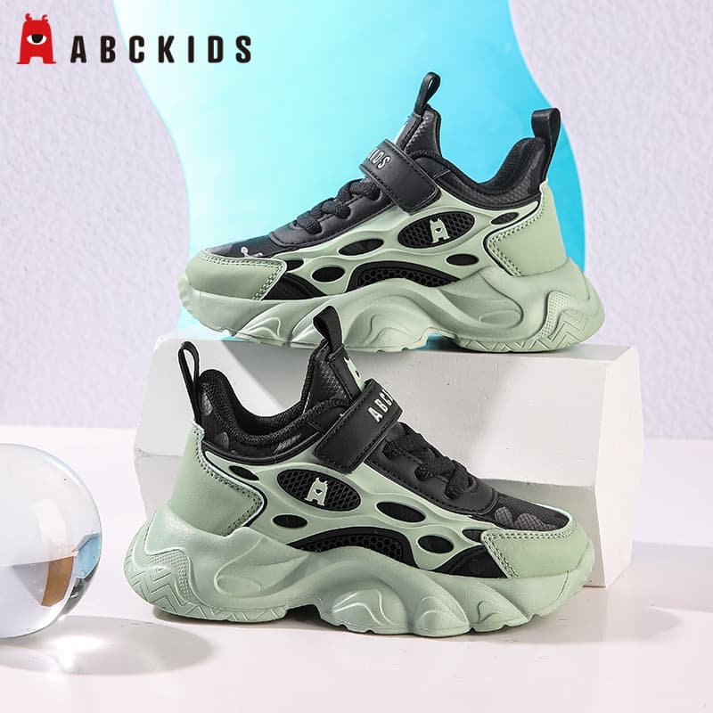 Кроссовки ABC KIDS Lifestyle Shoes Черно-зеленый Детский - изображение 6