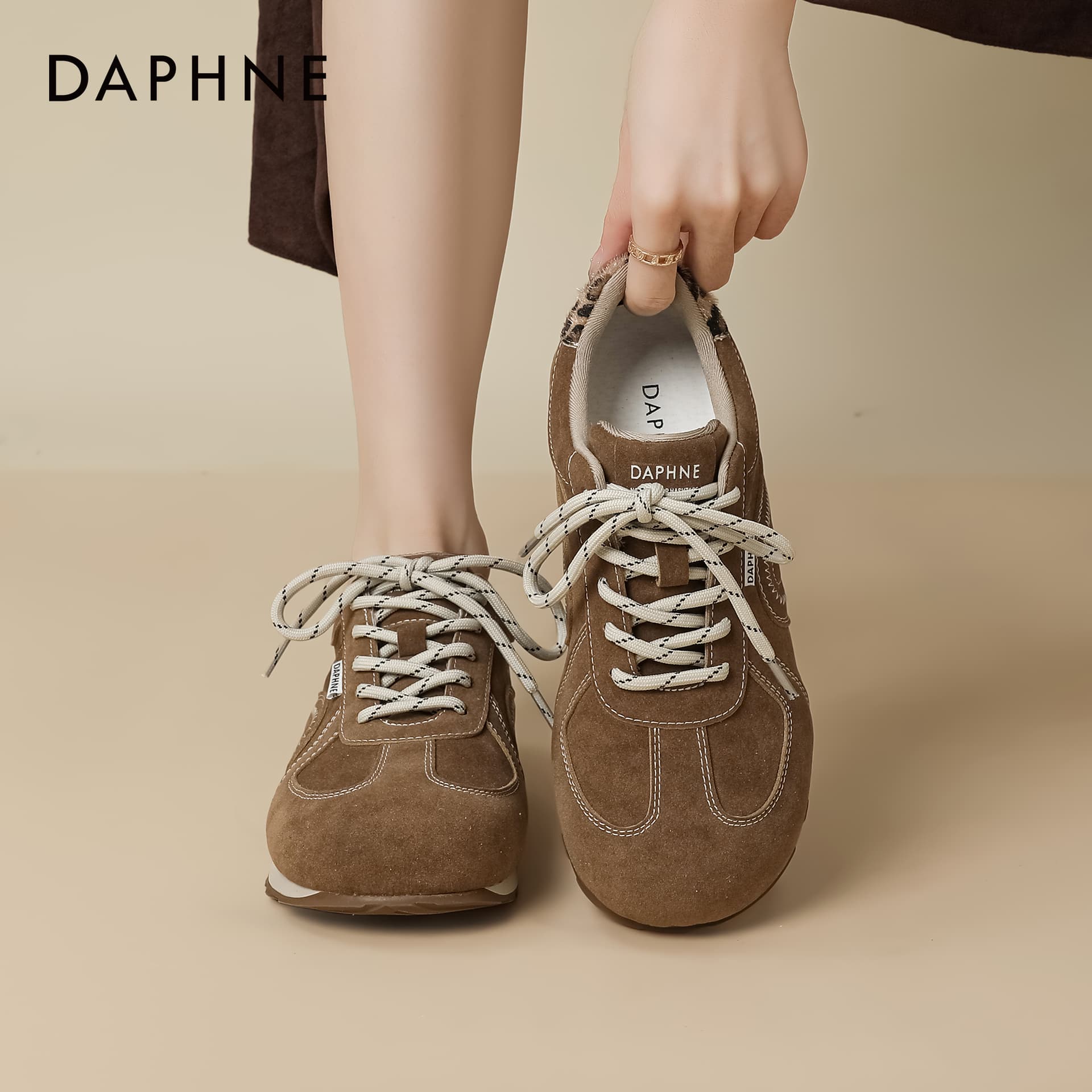 Кроссовки DAPHNE Синтетическая кожа Лоу-топы Кеды немецкой армии (GAT) Женские - изображение 7