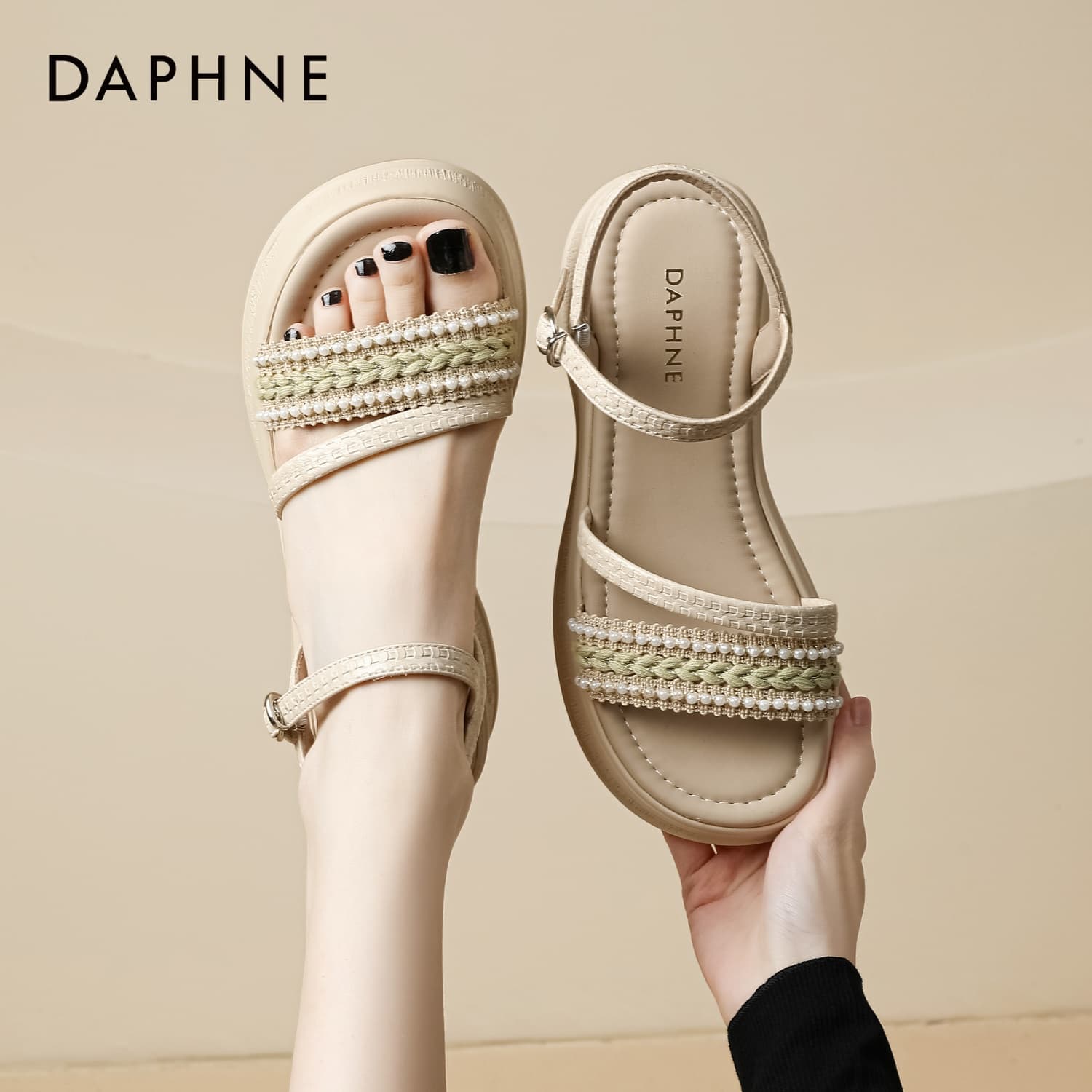 Шлёпанцы DAPHNE One Шнуровочные Сандалии Женские - изображение 6