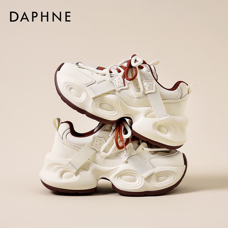 Кроссовки DAPHNE Синтетическая кожа Спилок коровьей кожи Поддержка визуально увеличивает рост Поддержка визуально увеличивает рост - изображение 5