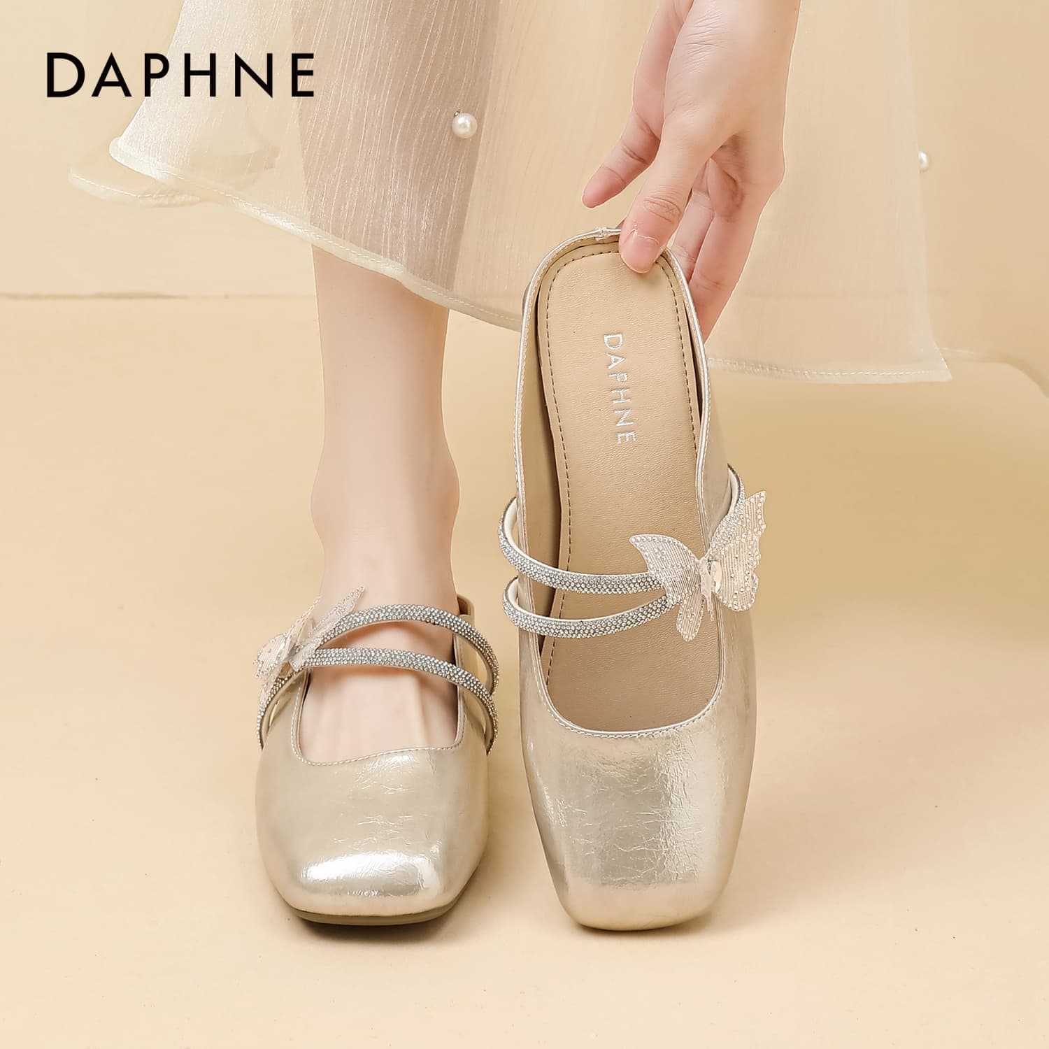 Шлёпанцы DAPHNE One Шнуровочные Сандалии Женские - изображение 6