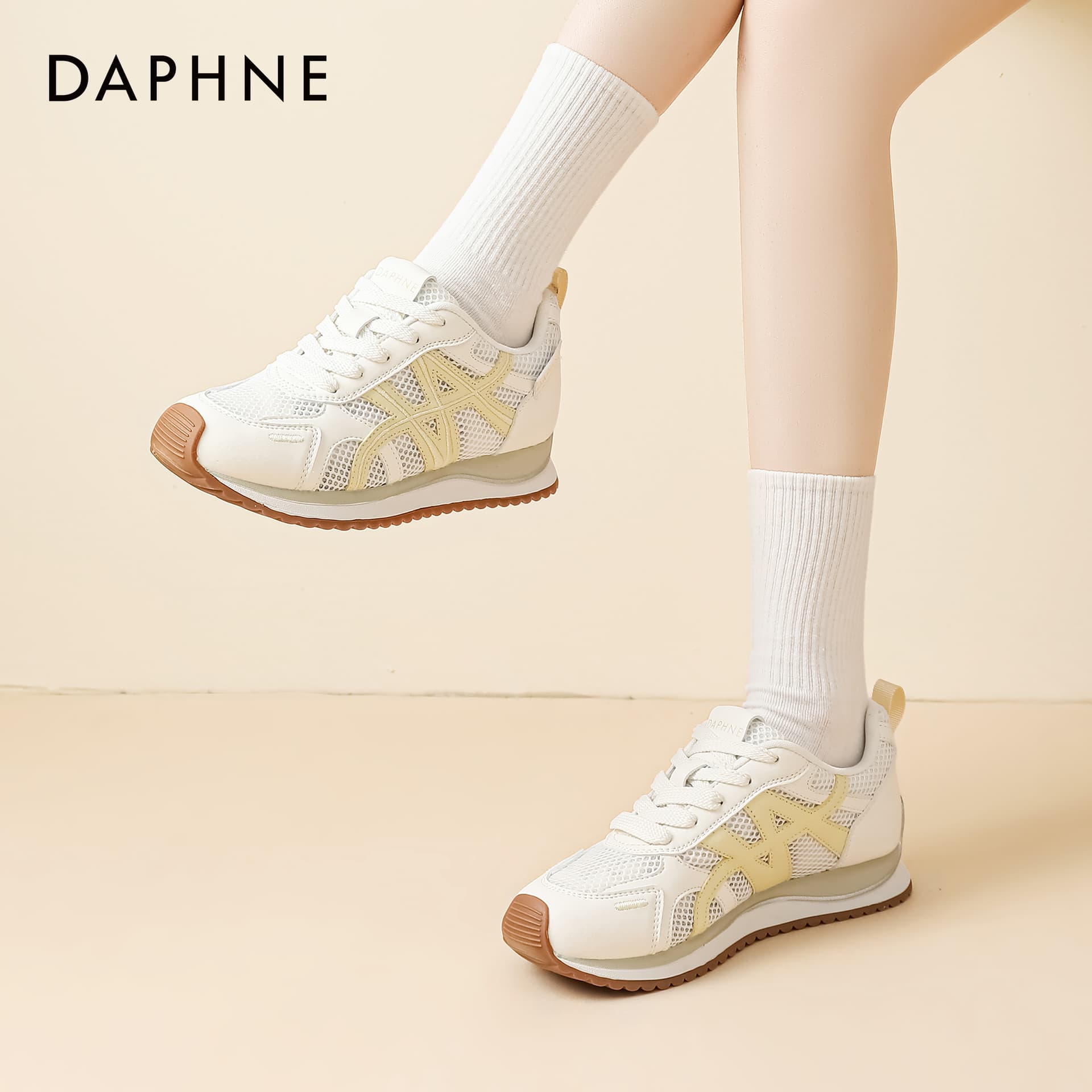 Кроссовки Daphne Синтетическая кожа текстиль спортивная повседневная обувь женская - изображение 6
