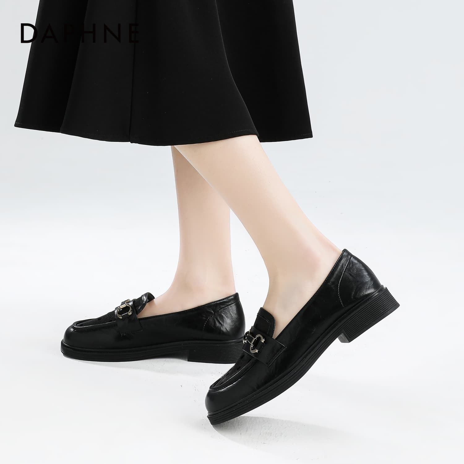 Лоферы DAPHNE Лоферы Черные Женские - изображение 4