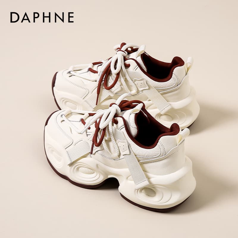 Кроссовки DAPHNE Синтетическая кожа Спилок коровьей кожи Поддержка визуально увеличивает рост Поддержка визуально увеличивает рост - изображение 2