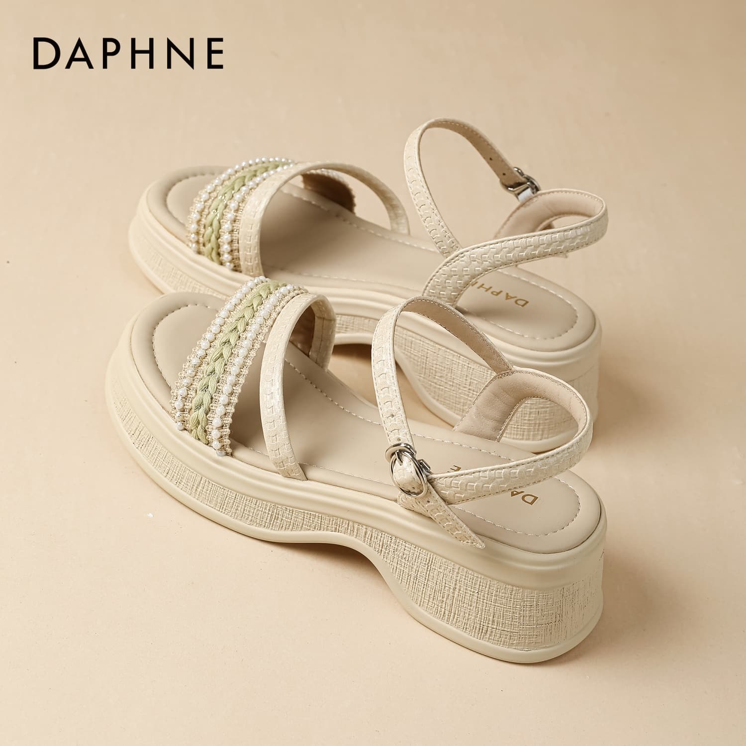 Шлёпанцы DAPHNE One Шнуровочные Сандалии Женские - изображение 4