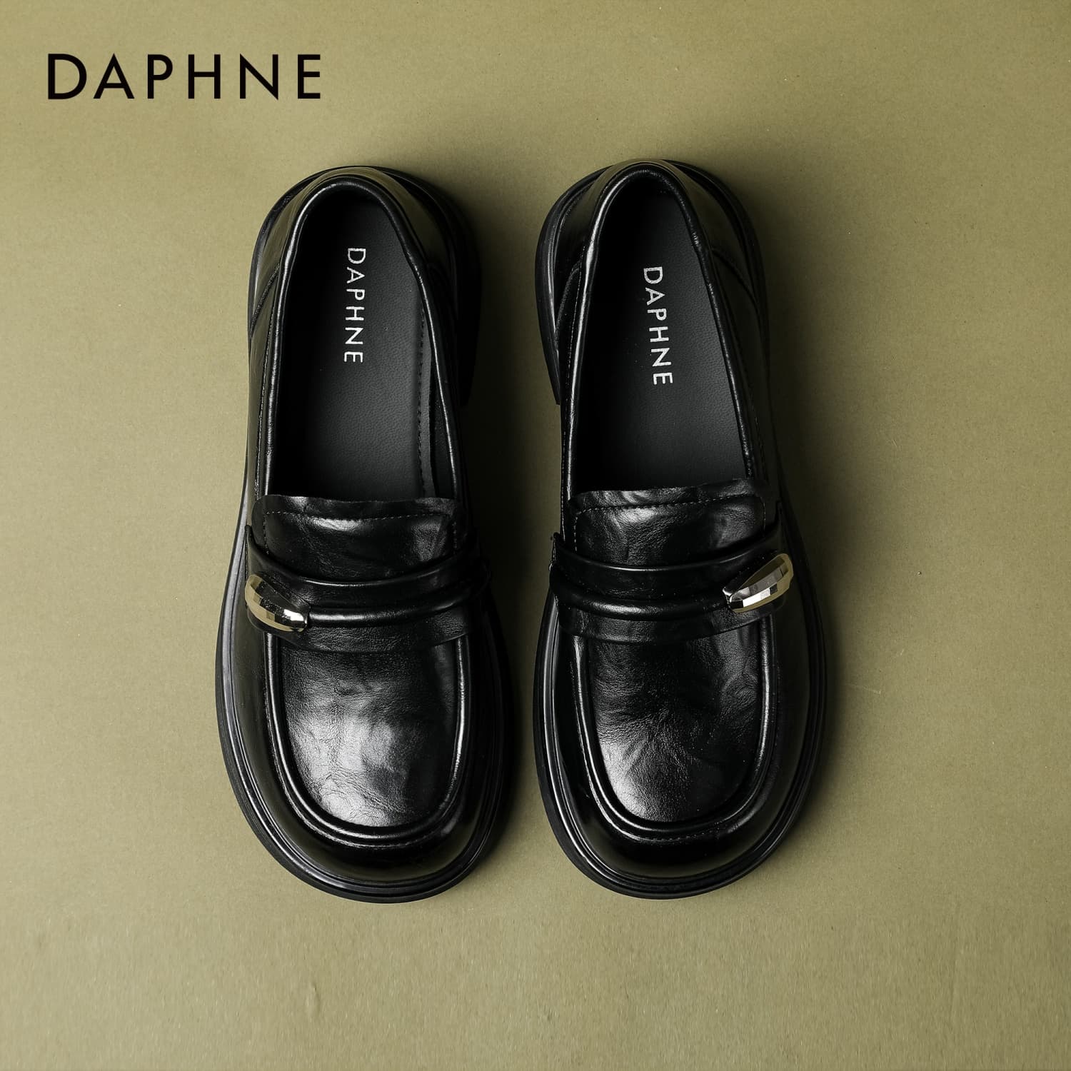Лоферы DAPHNE Лоферы Low Топ Черный Женские - изображение 3