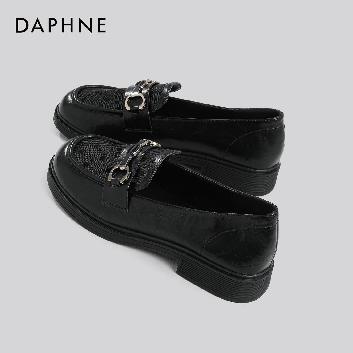 Лоферы DAPHNE Лоферы Черные Женские - изображение 2
