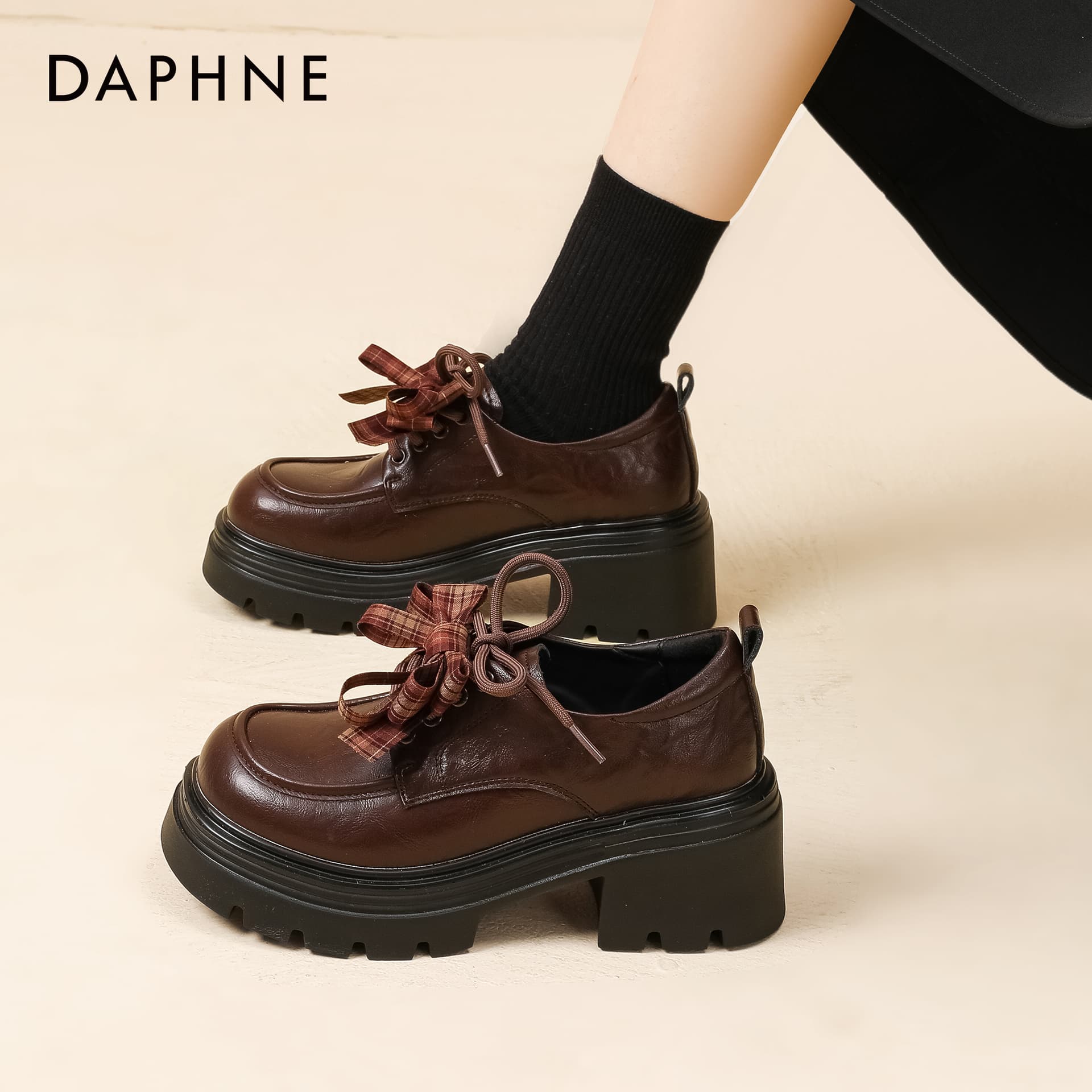 Лоферы DAPHNE Women's High Journal Обувь Синтетическая кожа Лоферы Женские - изображение 7