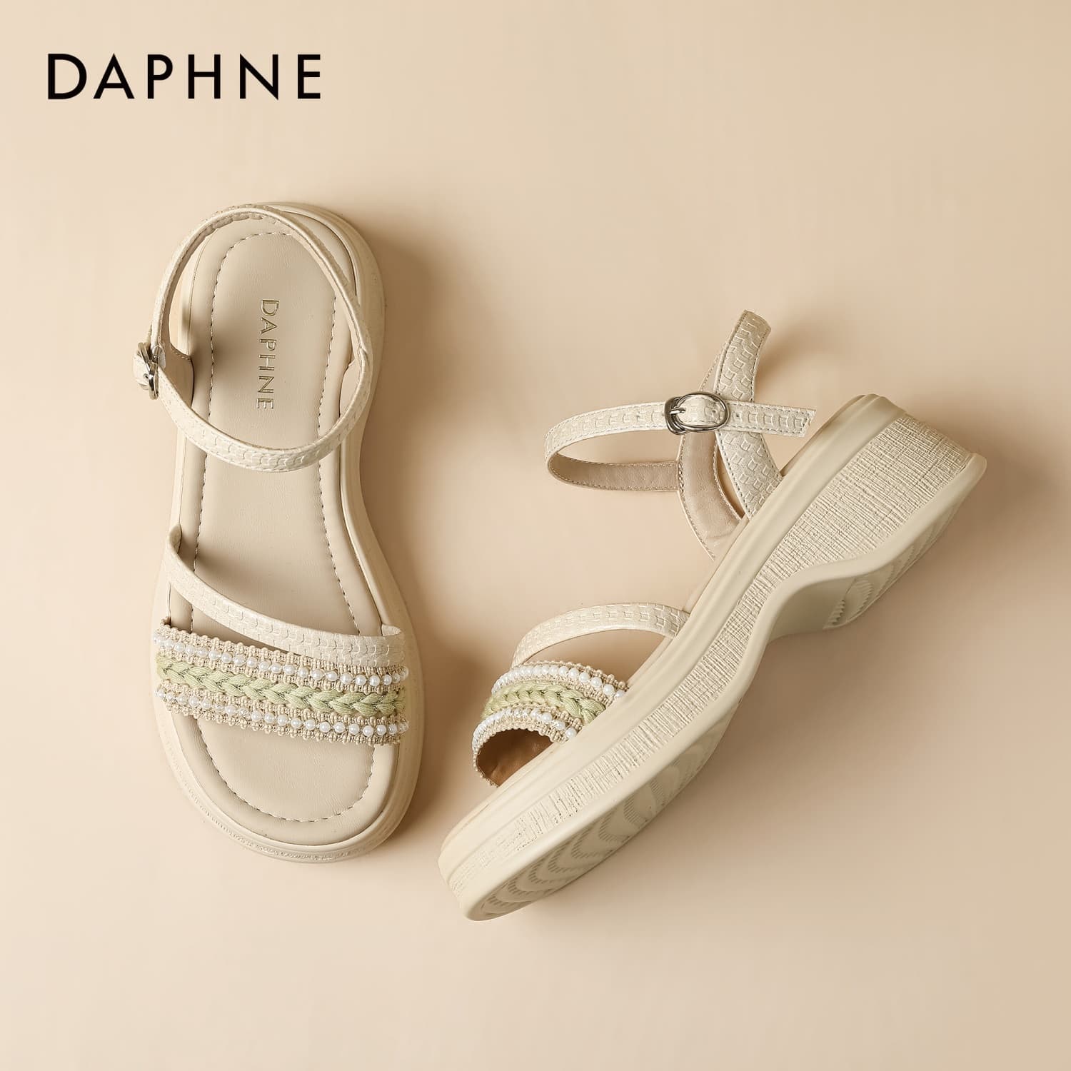 Шлёпанцы DAPHNE One Шнуровочные Сандалии Женские - изображение 5