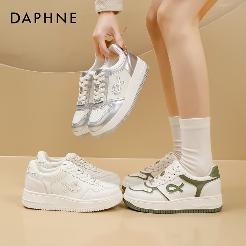 Кроссовки DAPHNE Синтетическая кожа Низкие кеды для скейтбординга Женские - изображение 5