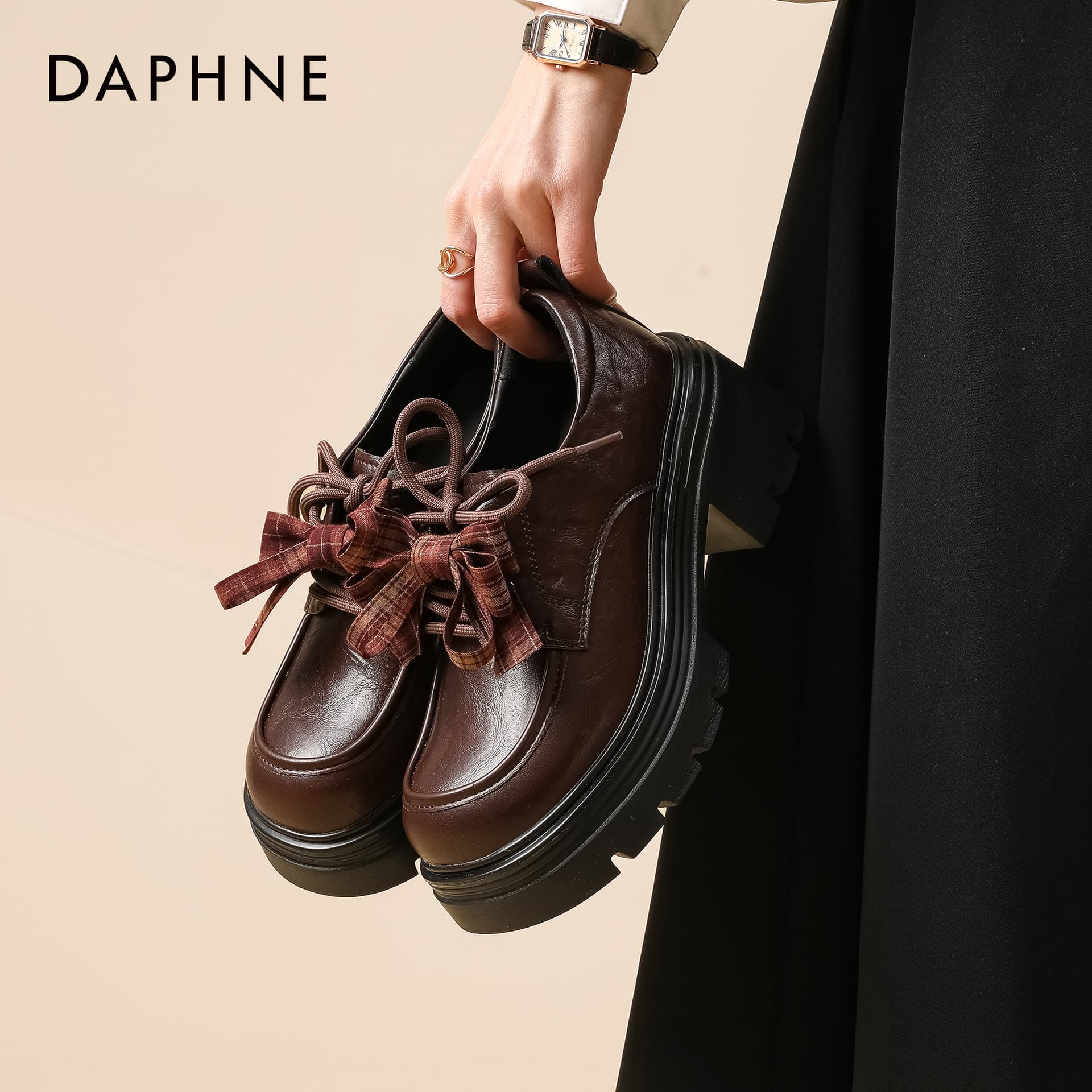 Лоферы DAPHNE Women's High Journal Обувь Синтетическая кожа Лоферы Женские - изображение 6