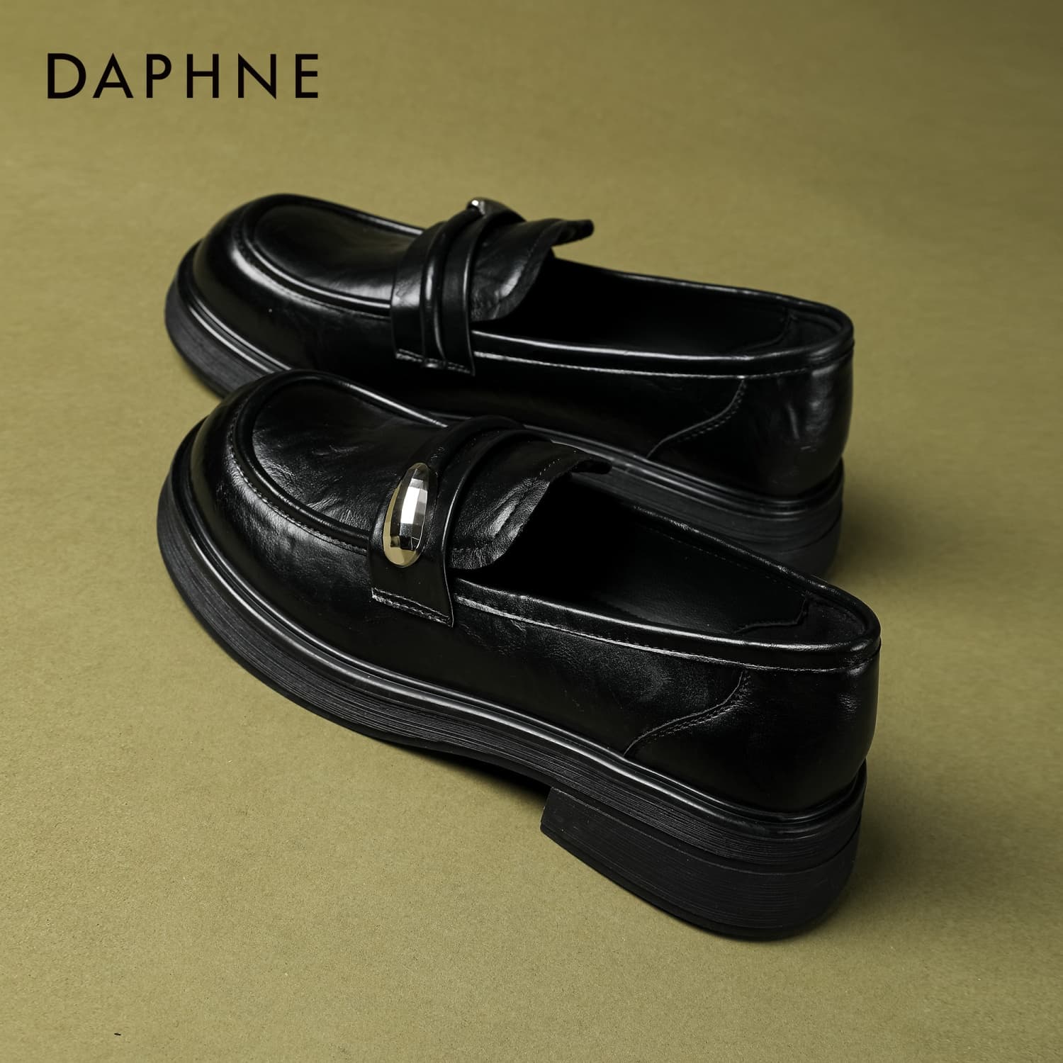 Лоферы DAPHNE Лоферы Low Топ Черный Женские - изображение 4