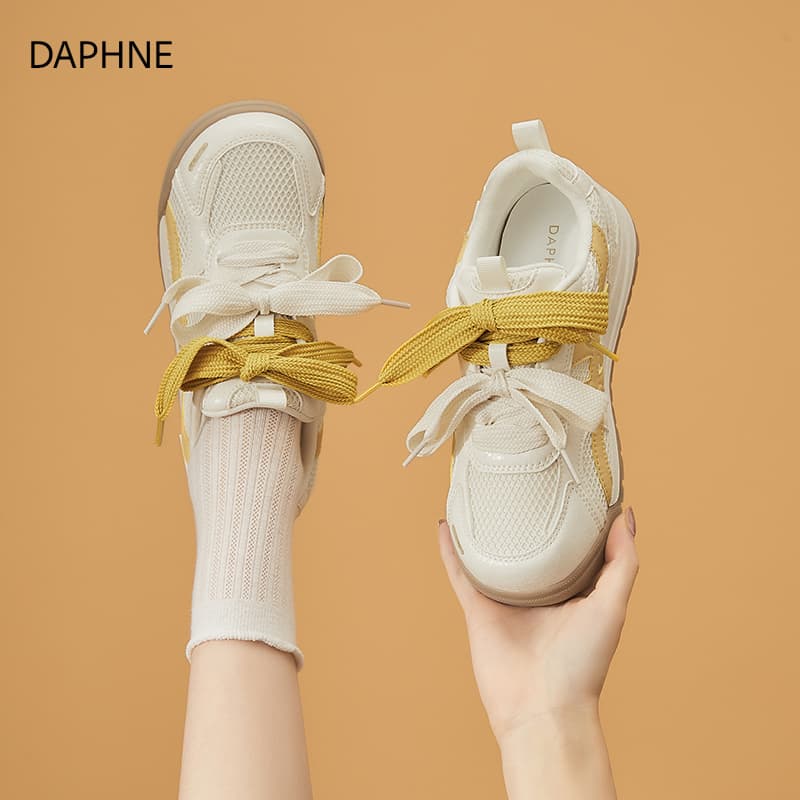Кроссовки DAPHNE Дышащая визуально увеличивающая рост Низкий топ Повседневная обувь Женская - изображение 5