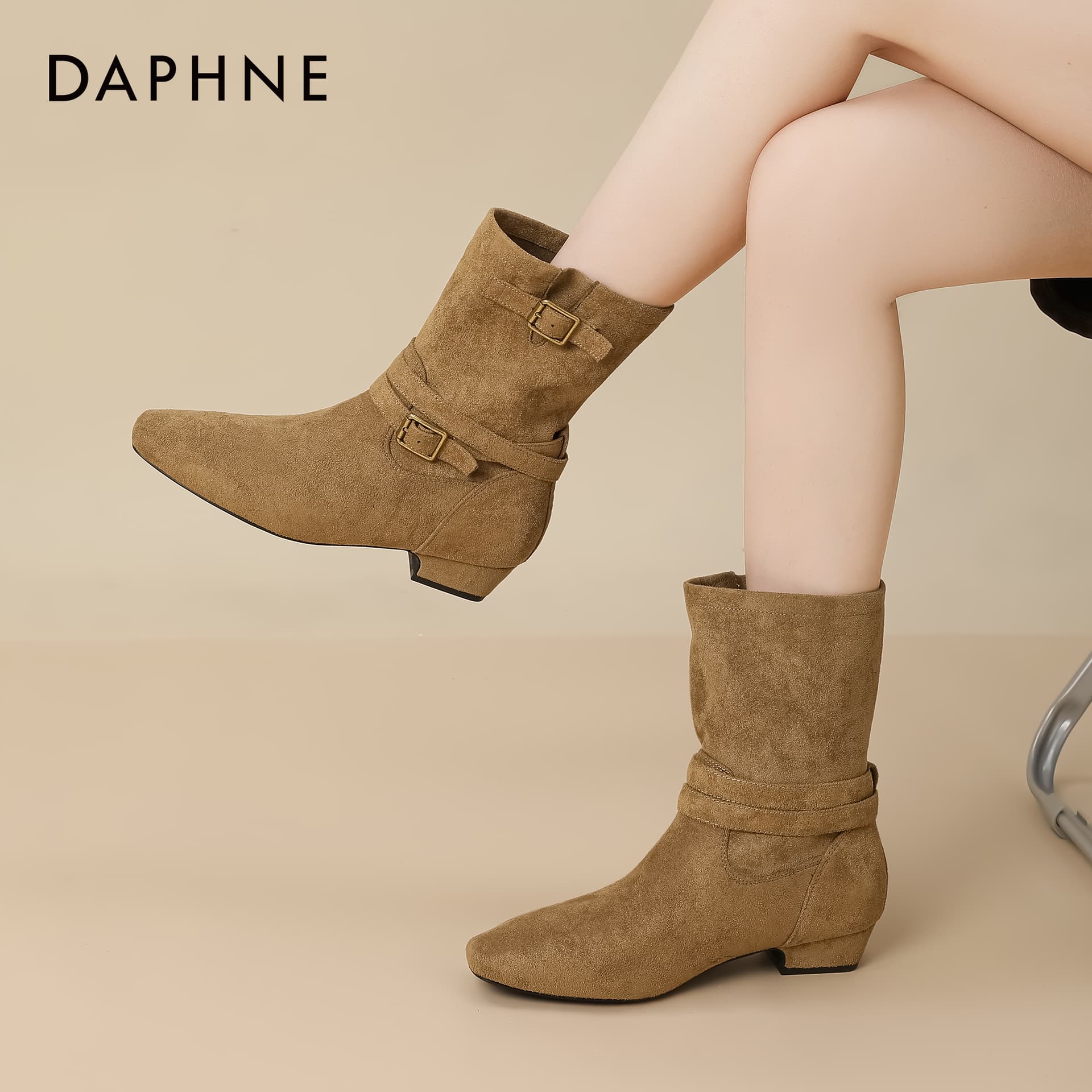 Сапоги DAPHNE Ткань FASHION BOOTS Женские - изображение 6
