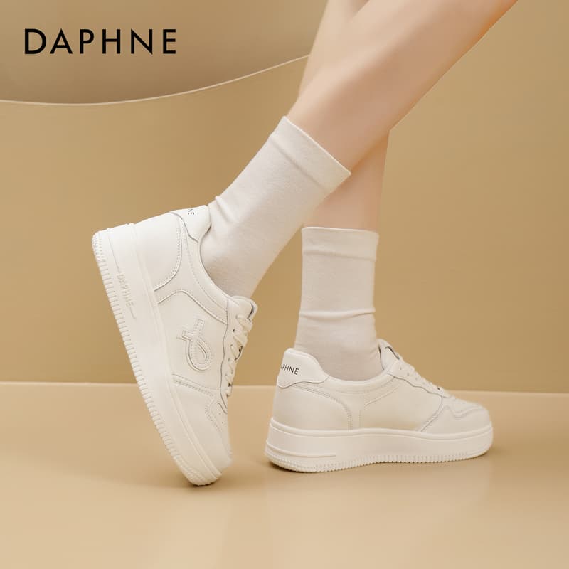 Кроссовки DAPHNE Синтетическая кожа Низкие кеды для скейтбординга Женские - изображение 2