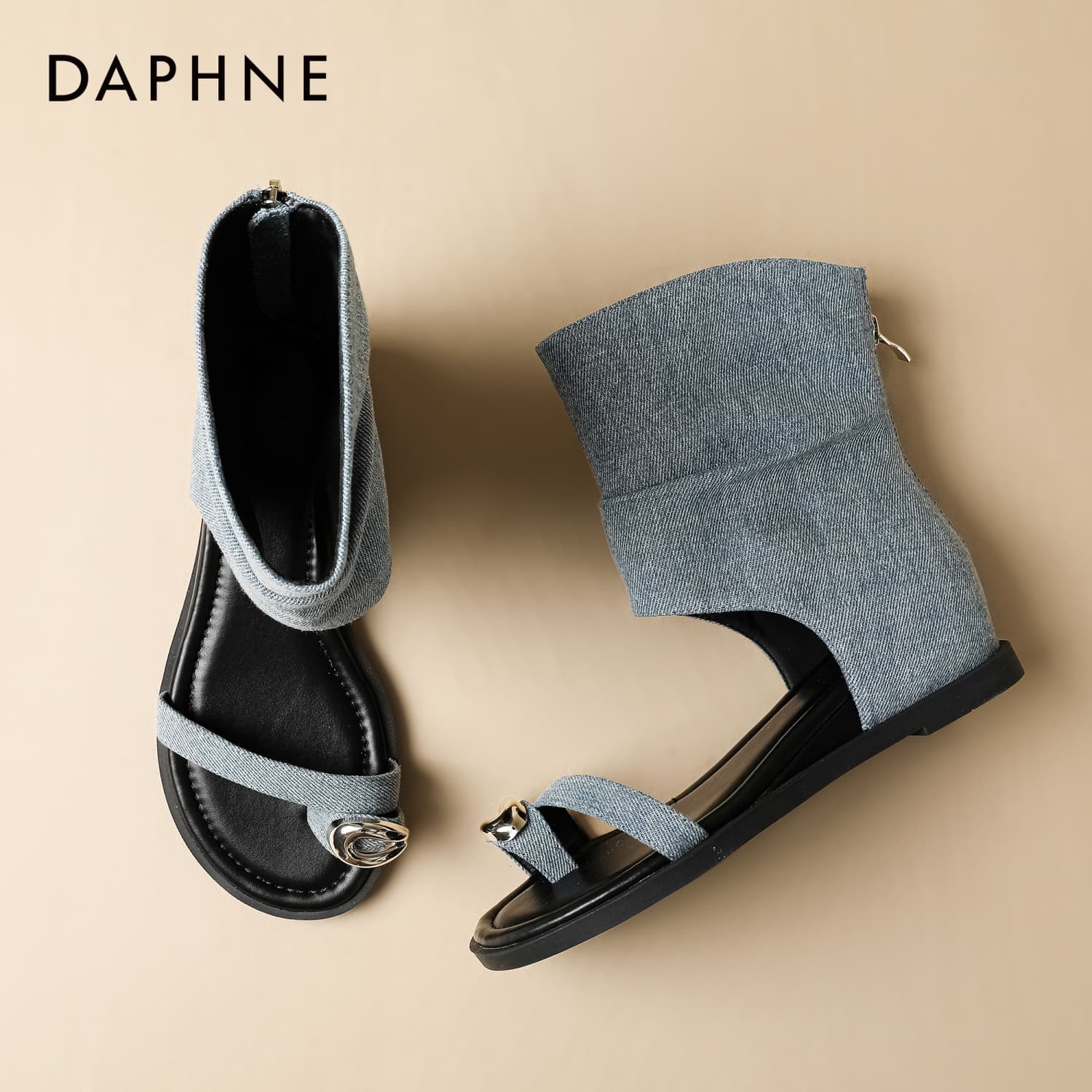 Шлёпанцы DAPHNE One Шнуровочные Сандалии Женские - изображение 5