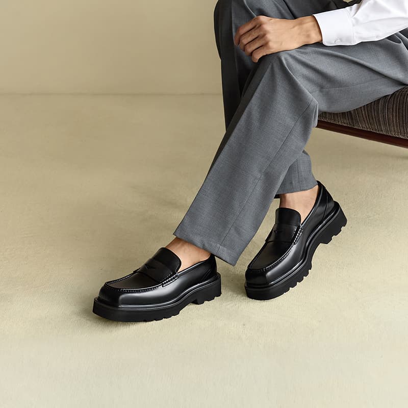 Кроссовки THOM WILLS Модный тренд Британский стиль Slip-On Повседневная обувь Мужская Черная - изображение 7