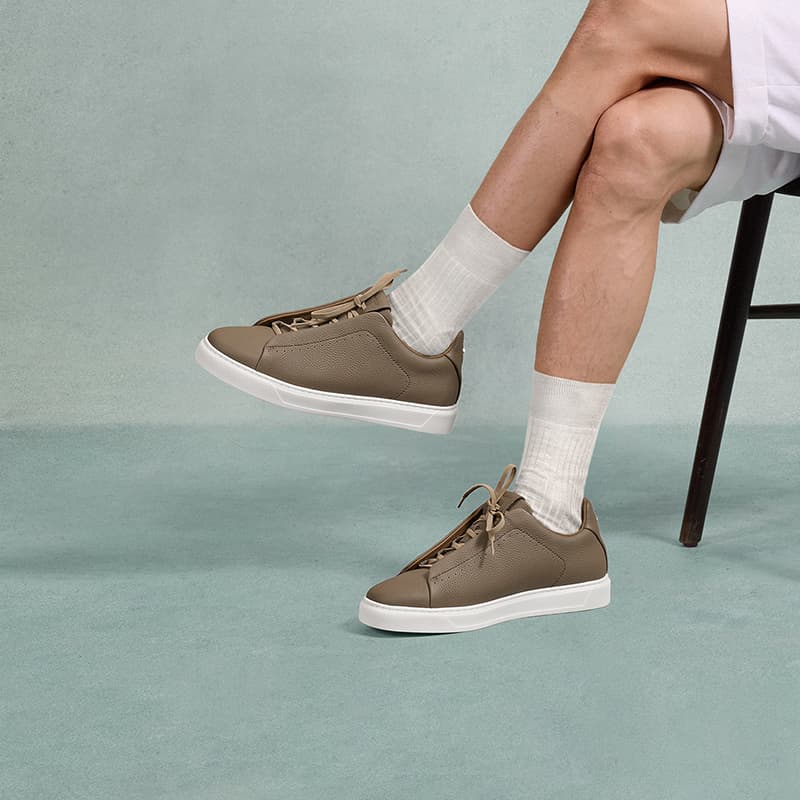 Кроссовки THOM WILLS Модная Универсальная Телячья Кожа Повседневная Обувь Slip-On Низкий Топ Скейтборд Обувь Мужская - изображение 6