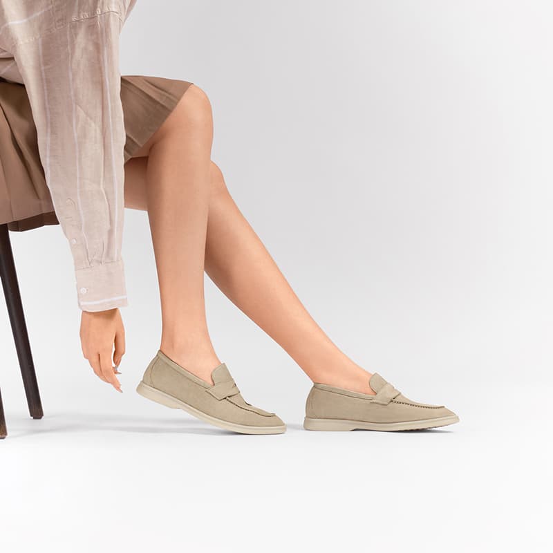 Тапочки THOM WILLS Британский стиль Замша Slip-ON Повседневная обувь Женская - изображение 6