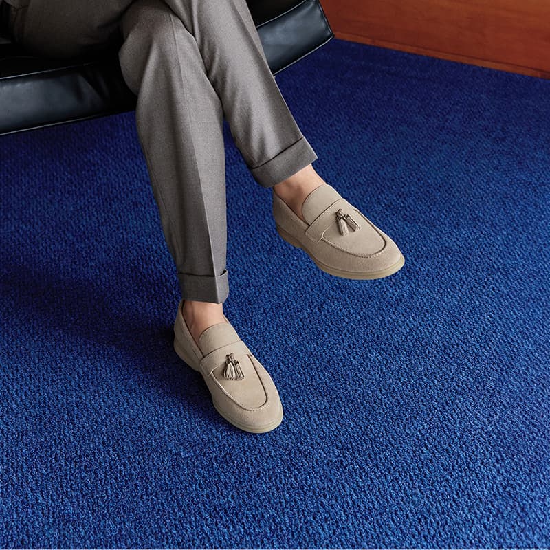 Лоферы THOM WILLS Британский стиль Бизнес Casual Замша Slip-ON Лоферы Мужские - изображение 6