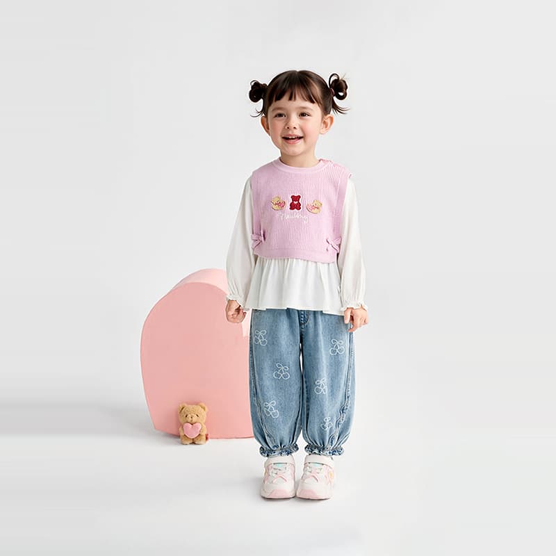 BALABALA Средний синий деним 88201 Kids Джинсы - изображение 4