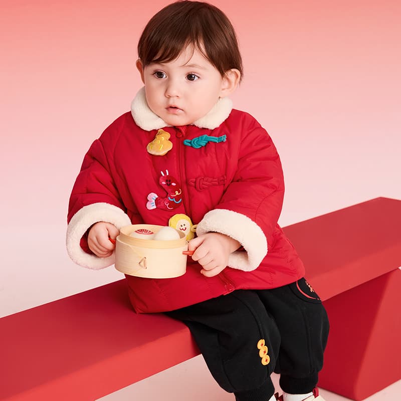 BALABALA Хлопковый пуховик Chinese New Year Детский - изображение 4