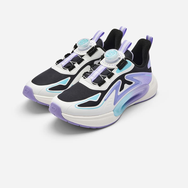 Кроссовки Balabala Детская беговая обувь Low Top Черный Фиолетовый Тон 00497 Kids - изображение 6