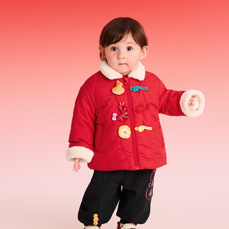 BALABALA Хлопковый пуховик Chinese New Year Детский - изображение 5