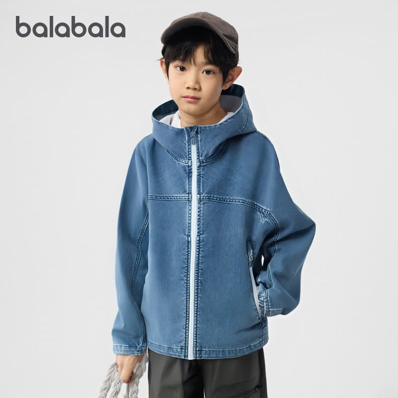 Balabala Джинсовый Светло-Синий 88101 Мужские Топы - изображение 4
