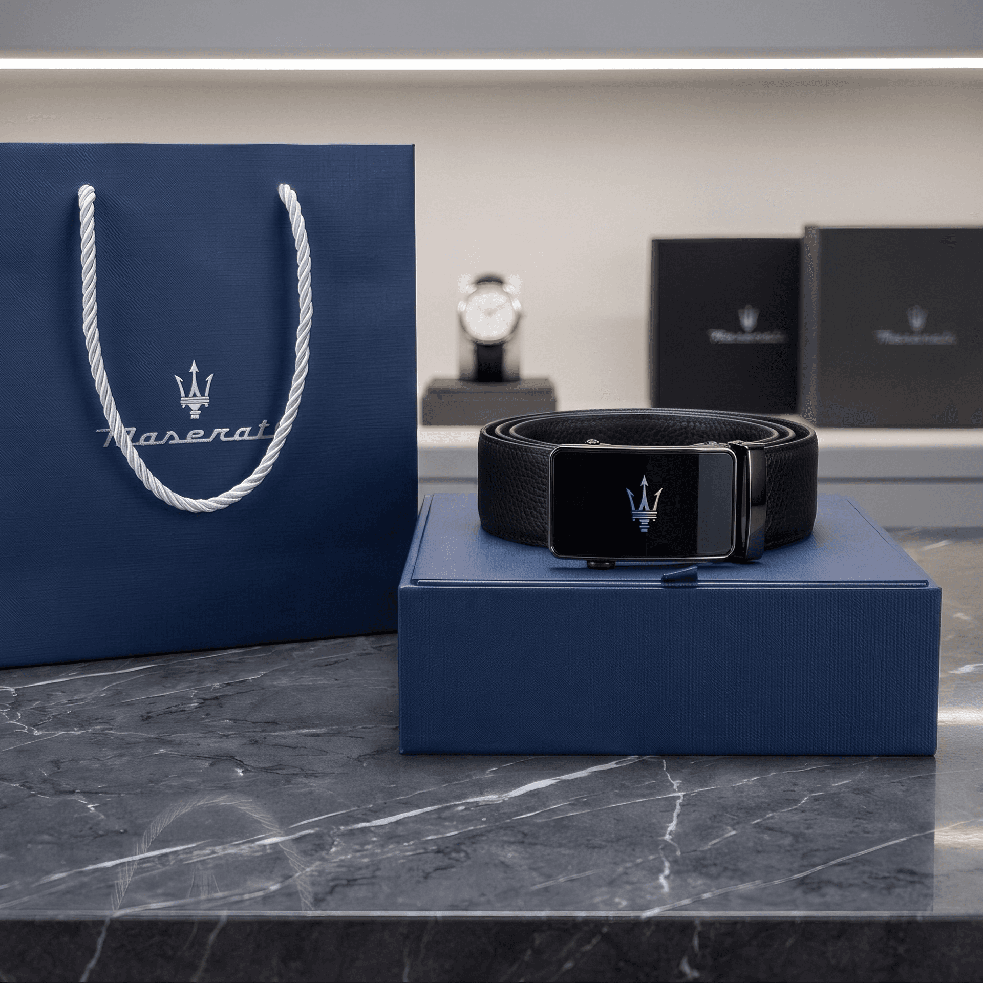 Ремень Maserati Ремни из натуральной коровьей кожи мужской - изображение 5