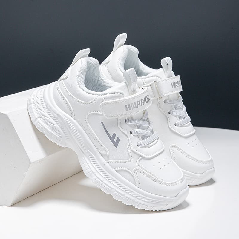 Кроссовки Warrior Аbrasion Resistant Slip-Resistant Беговые кроссовки Белый Детский - изображение 4