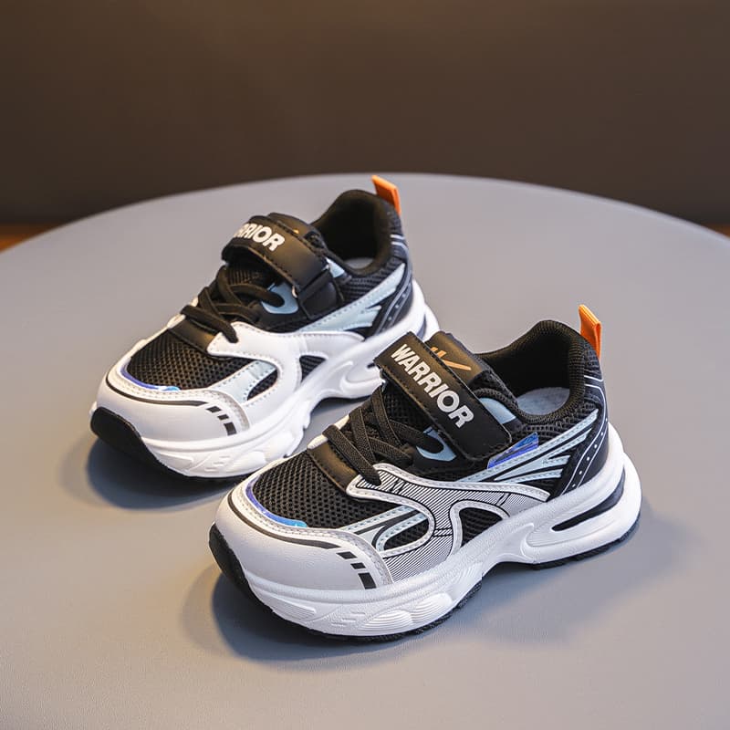 Кроссовки Warrior Амортизация Устойчивость к истиранию Противоскользящие Беговые кроссовки Черные Детские - изображение 3