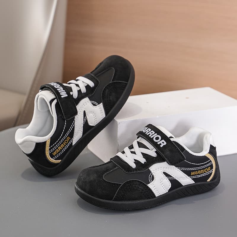 Кроссовки Warrior Детская повседневная обувь Low Top Черный Белый Kids - изображение 4